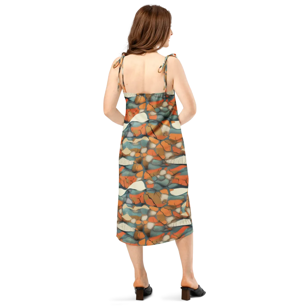 Tidal Cellwork on Slip Dress — Back