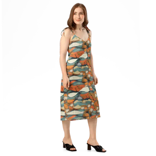 Tidal Cellwork on a Slip Dress