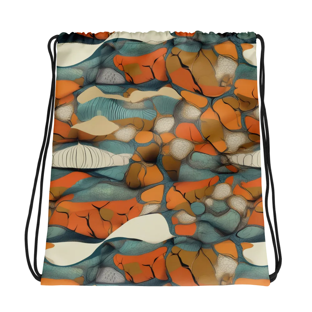 Tidal Cellwork on Drawstring Bag — Photo