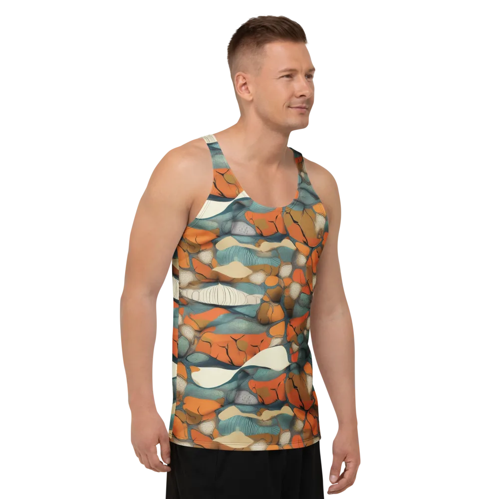 Tidal Cellwork on Men's Tank Top — Right Front