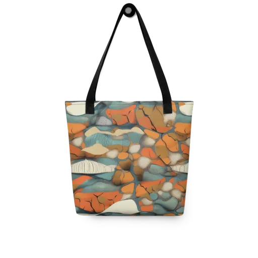 Tidal Cellwork on a Tote Bag