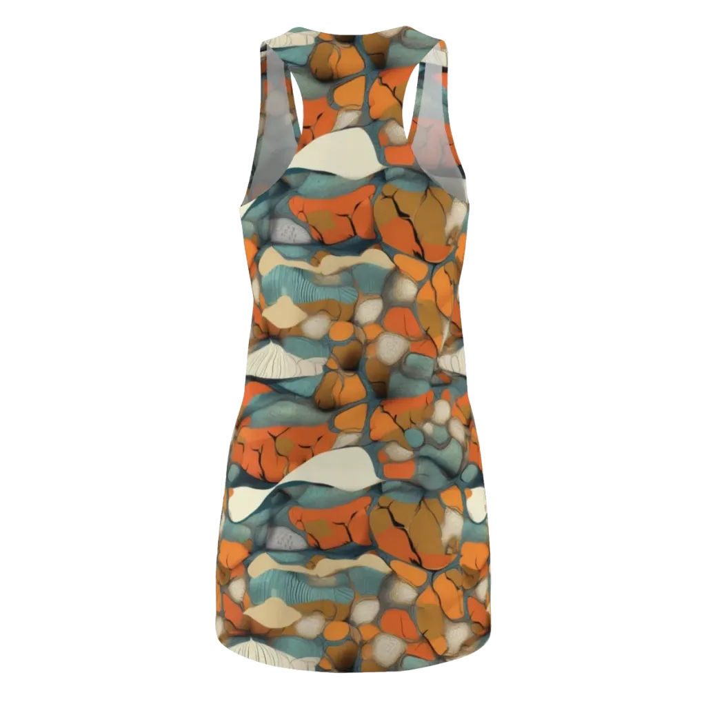 Tidal Cellwork on Racerback Dress — Back