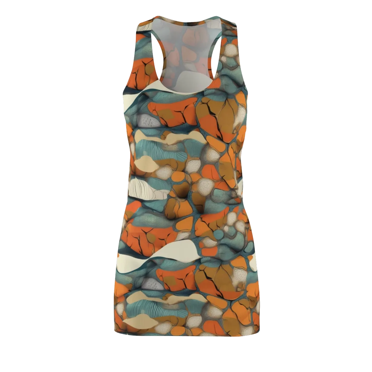 Tidal Cellwork on Racerback Dress — Front