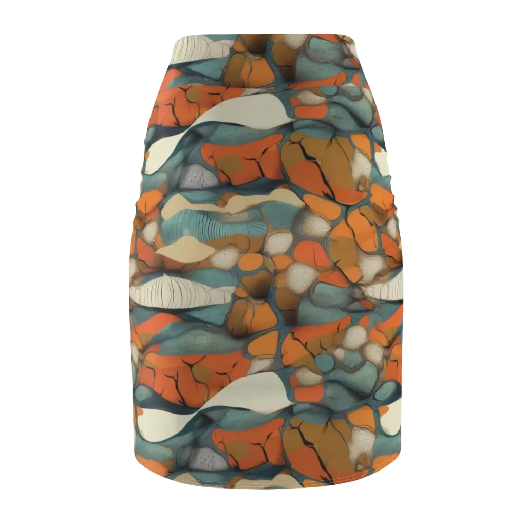 Tidal Cellwork on Pencil Skirt — Back