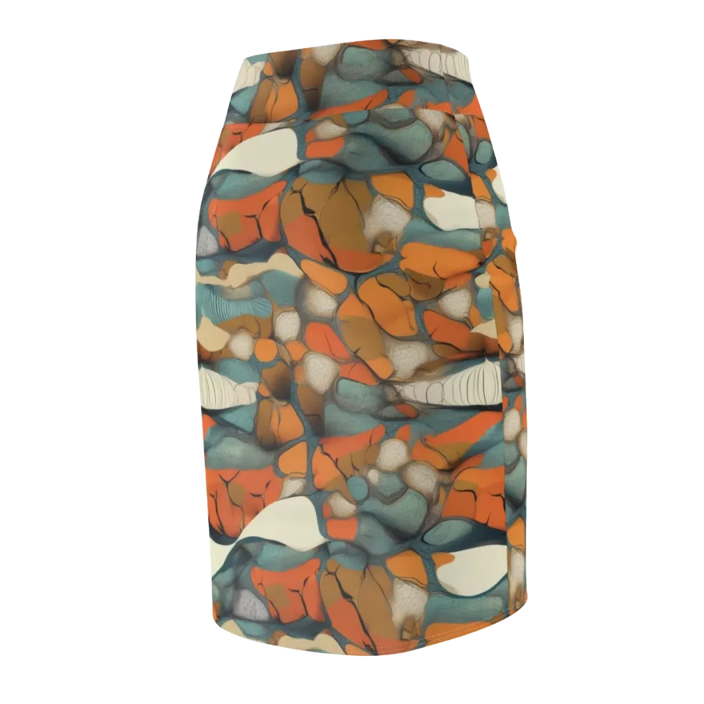 Tidal Cellwork on Pencil Skirt — Back Side