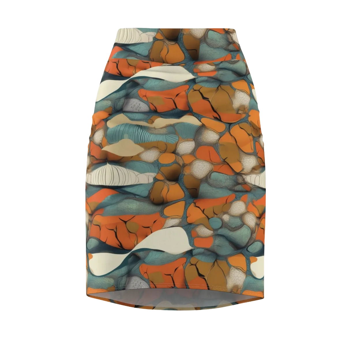 Tidal Cellwork on Pencil Skirt — Front