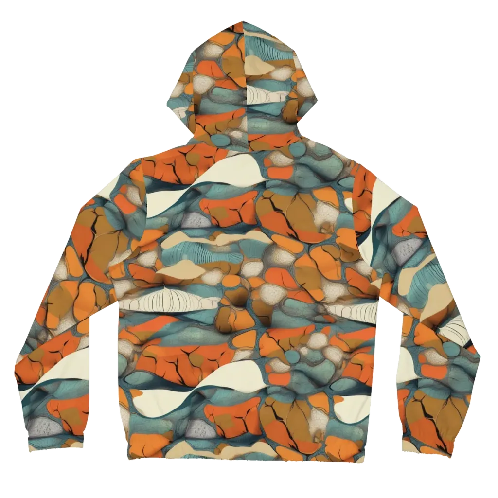 Tidal Cellwork on Women's Full-Zip Hoodie — Back