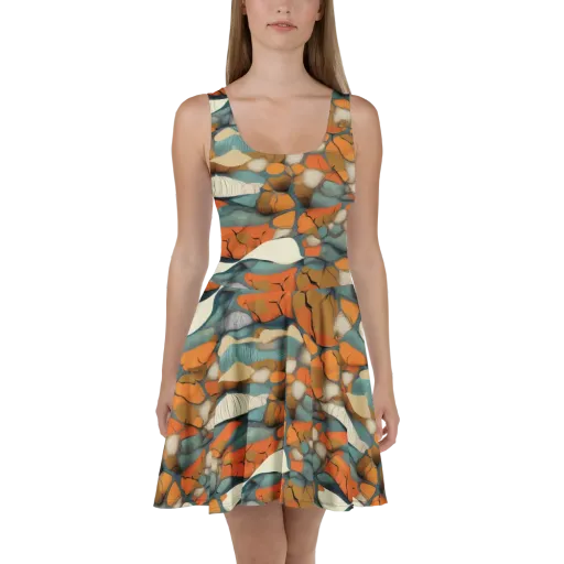 Tidal Cellwork on a Skater Dress