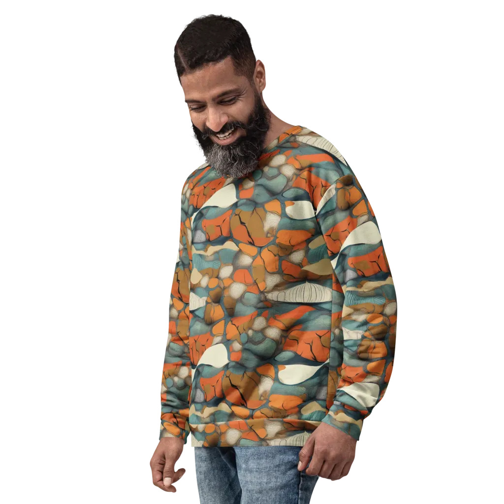 Tidal Cellwork on Sweatshirt — Left Front