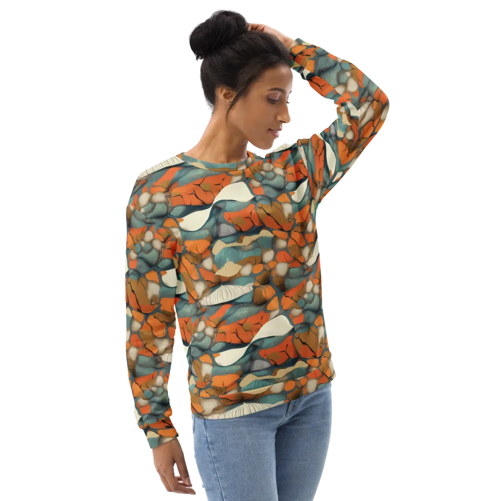 Tidal Cellwork on Sweatshirt — Right Front