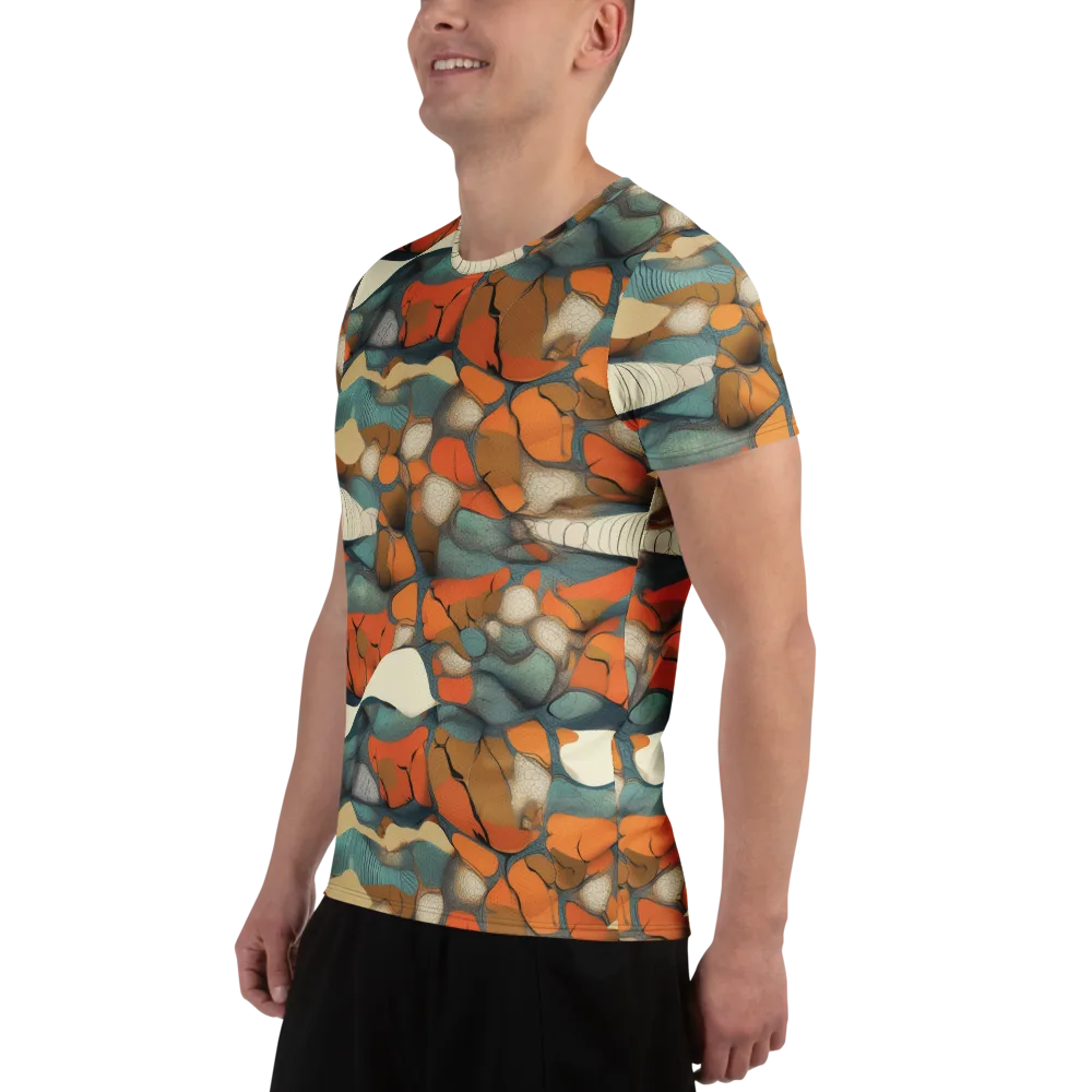 Tidal Cellwork on Men's Athletic T-Shirt — Left
