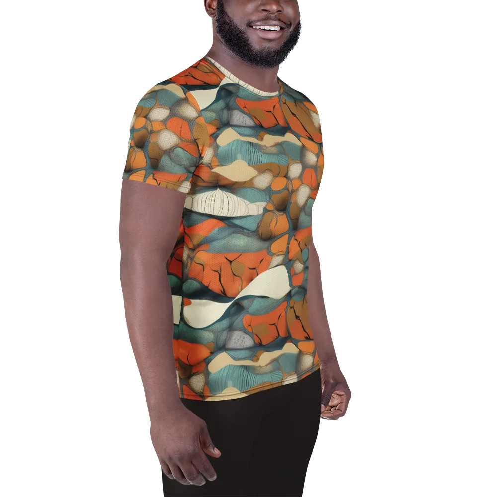 Tidal Cellwork on Men's Athletic T-Shirt — Right