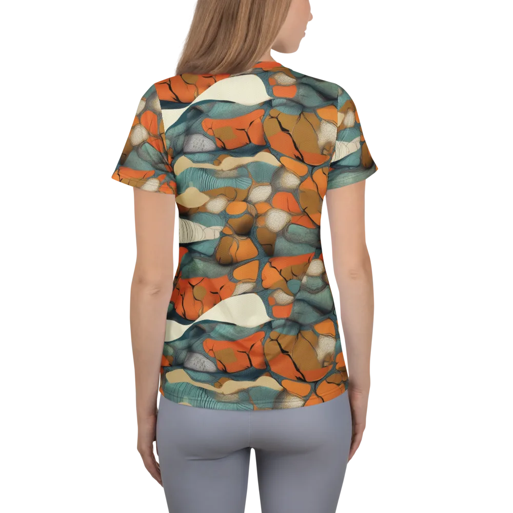 Tidal Cellwork on Women's Athletic T-Shirt — Back