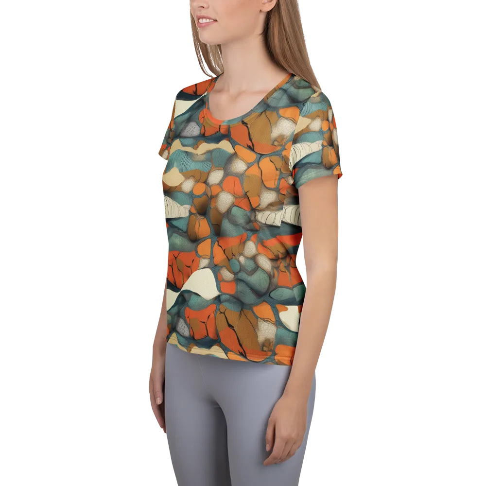 Tidal Cellwork on Women's Athletic T-Shirt — Left