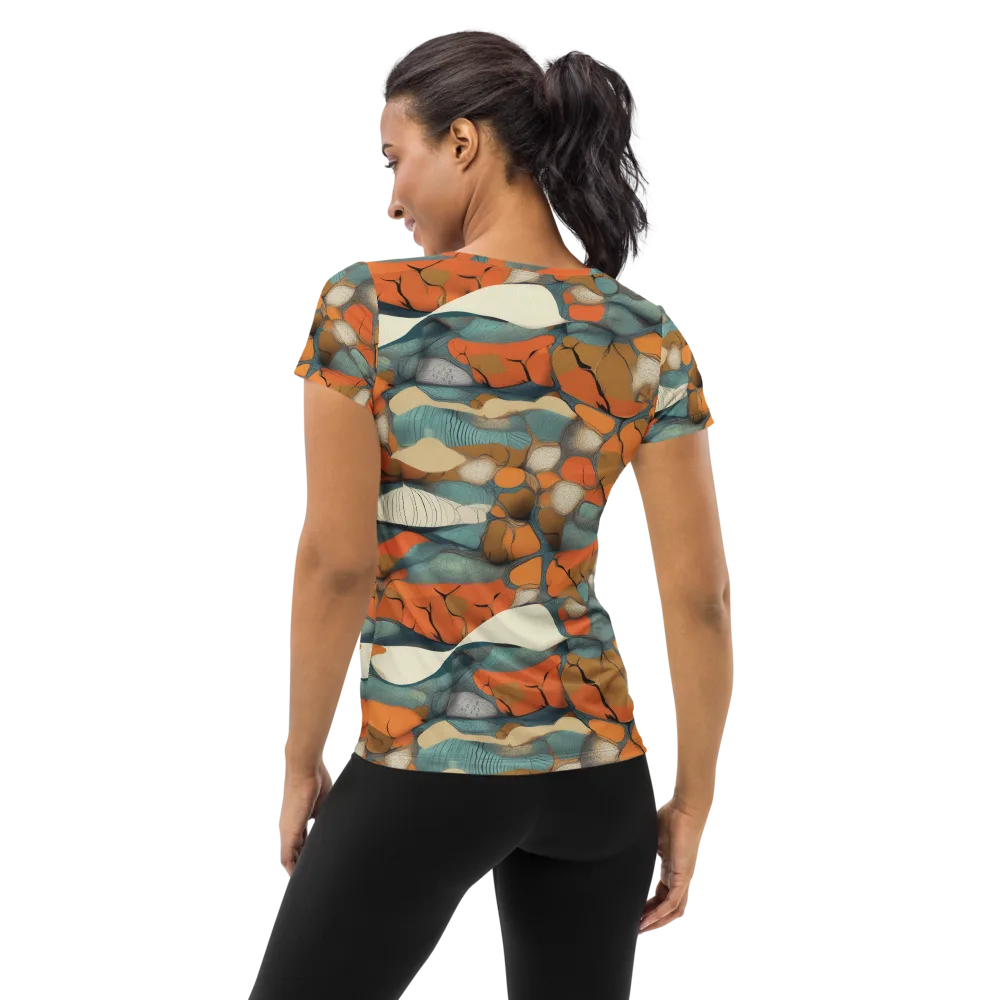 Tidal Cellwork on Women's Athletic T-Shirt — Back