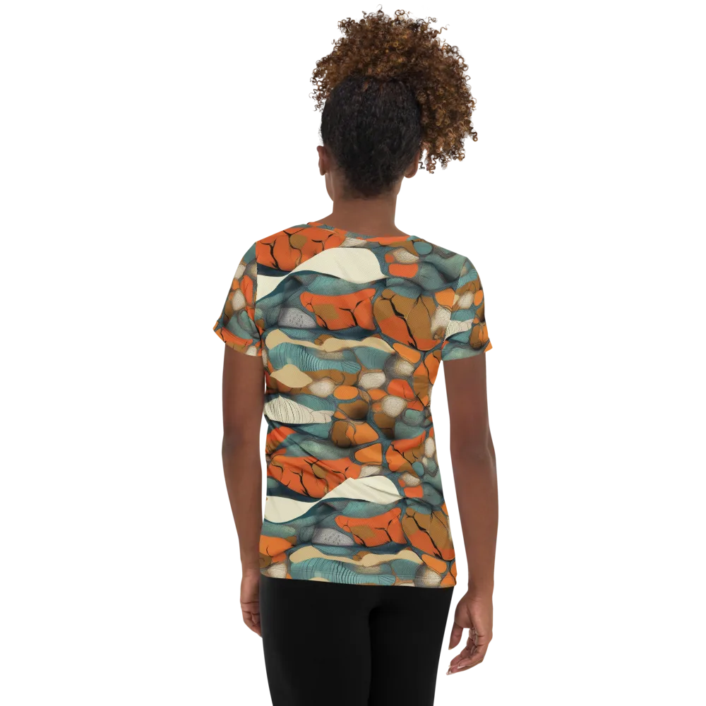 Tidal Cellwork on Women's Athletic T-Shirt — Back