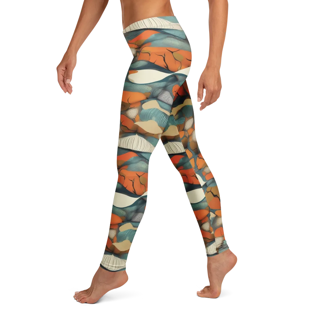 Tidal Cellwork on Leggings — Left