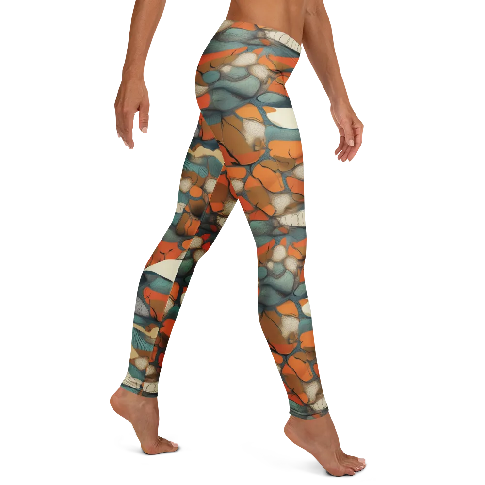 Tidal Cellwork on Leggings — Right