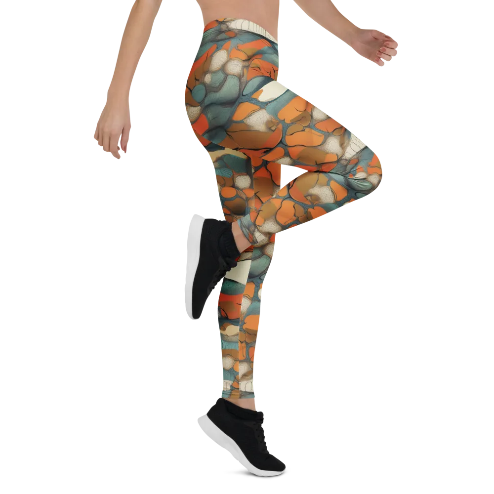Tidal Cellwork on Leggings — Right