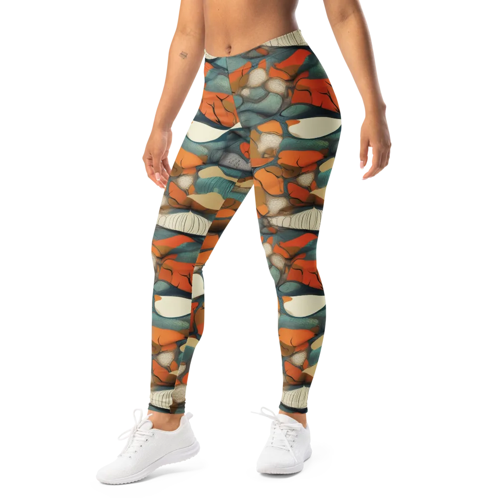 Tidal Cellwork on Leggings — Left Front