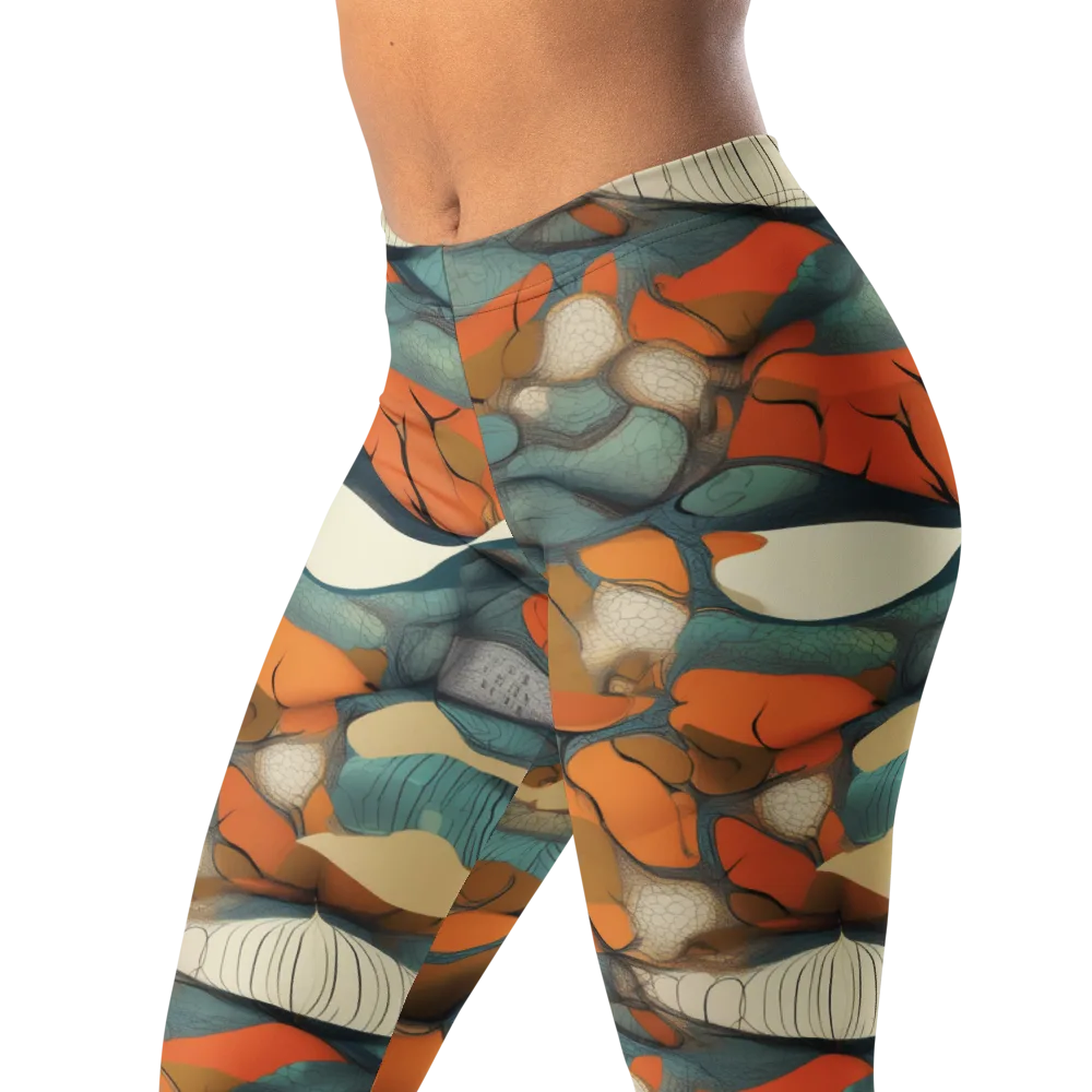 Tidal Cellwork on Leggings — Left Front