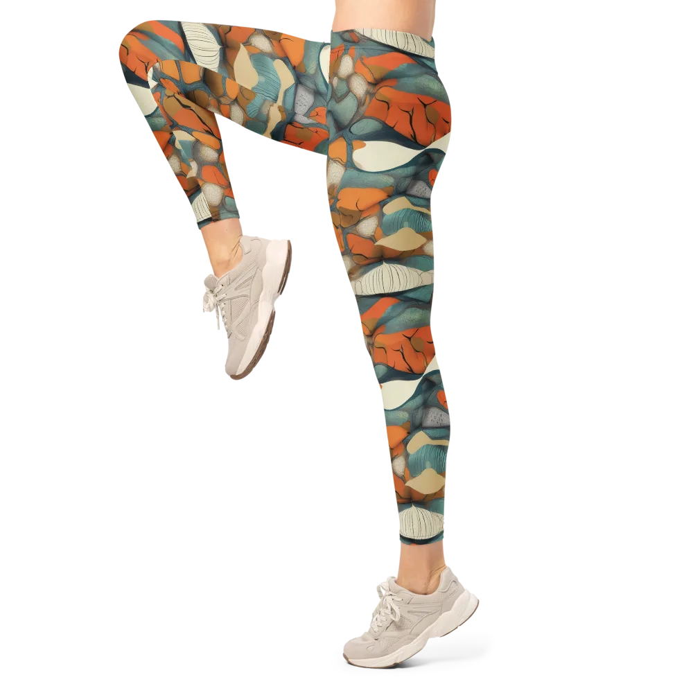 Tidal Cellwork on Leggings — Left