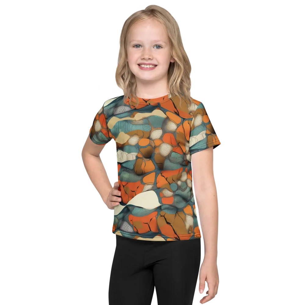 Tidal Cellwork on Kids Crew Neck T-Shirt — Front