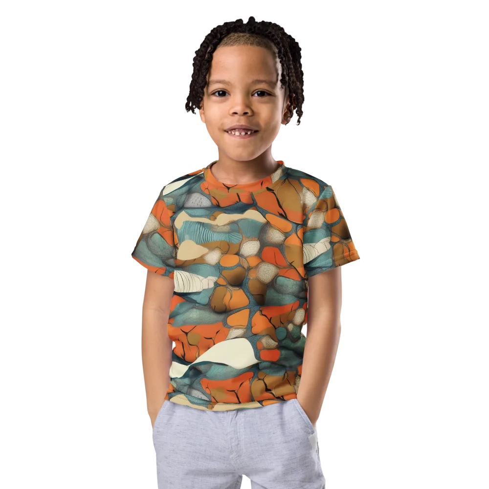 Tidal Cellwork on Kids Crew Neck T-Shirt — Front