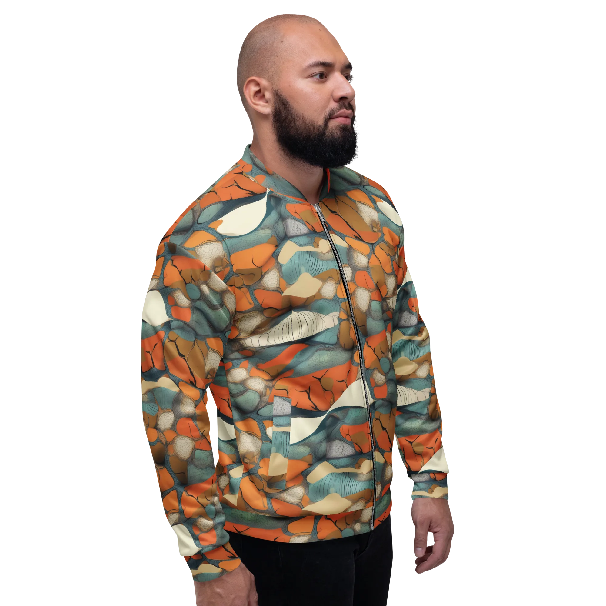 Tidal Cellwork on Bomber Jacket — Right