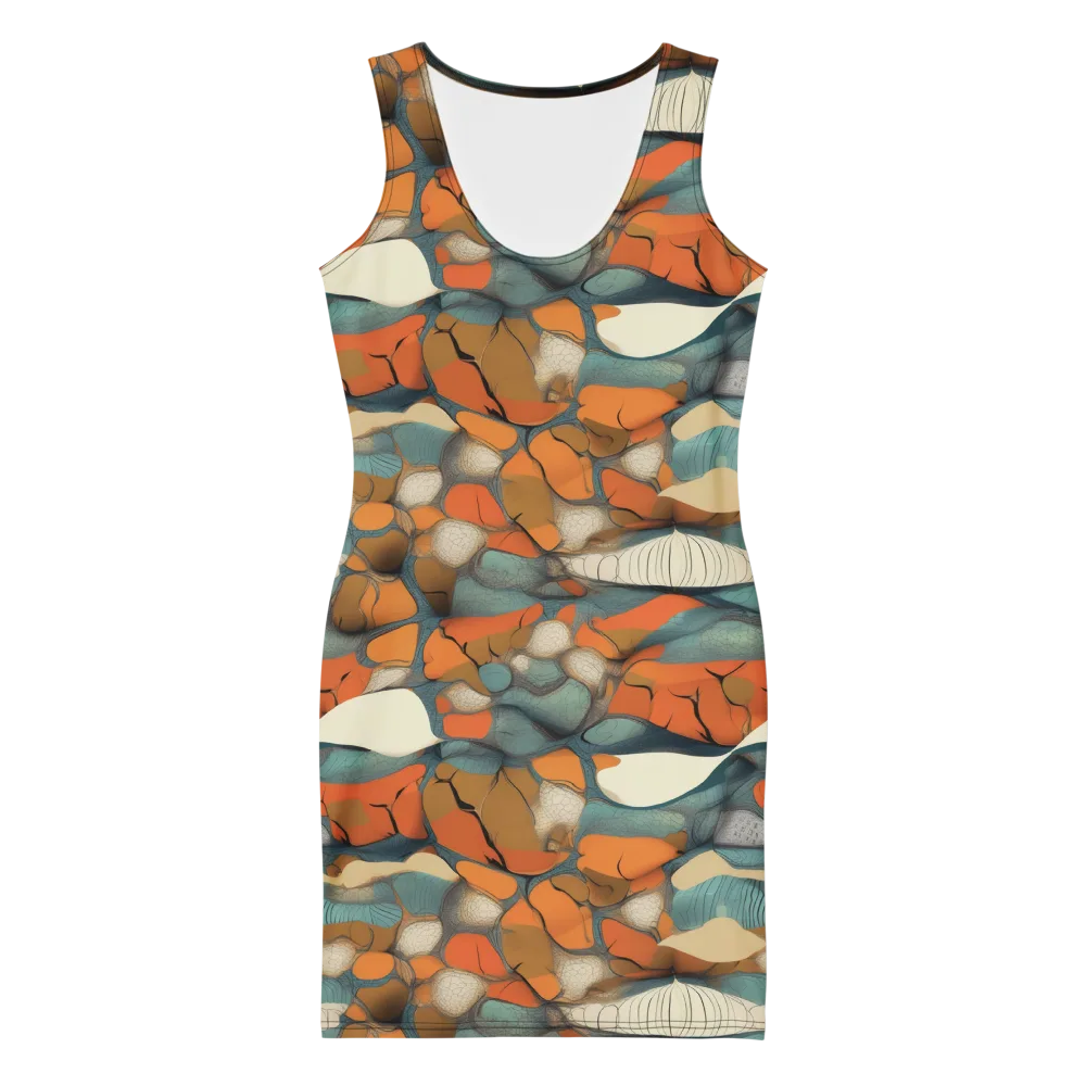 Tidal Cellwork on Bodycon Dress — Front