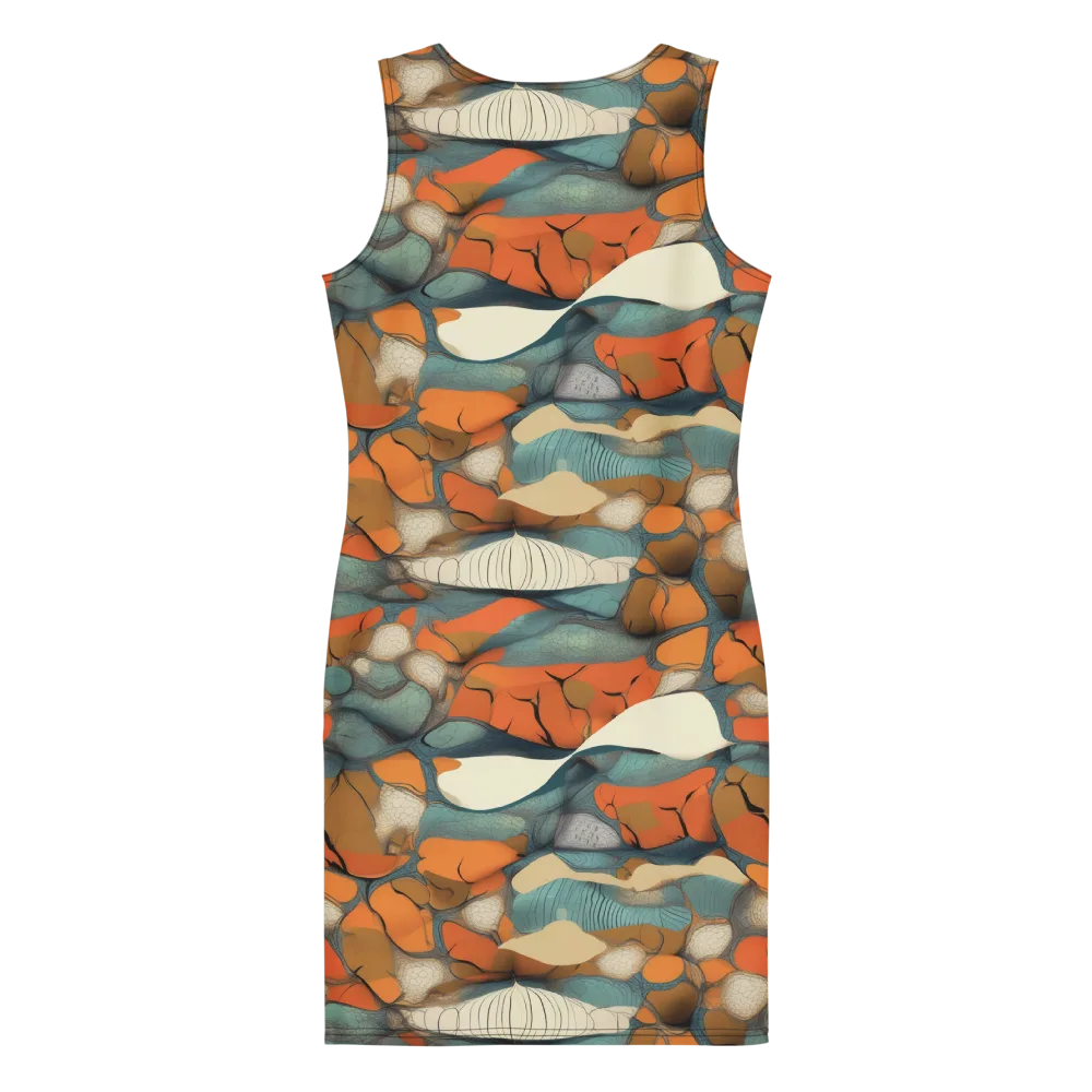 Tidal Cellwork on Bodycon Dress — Back