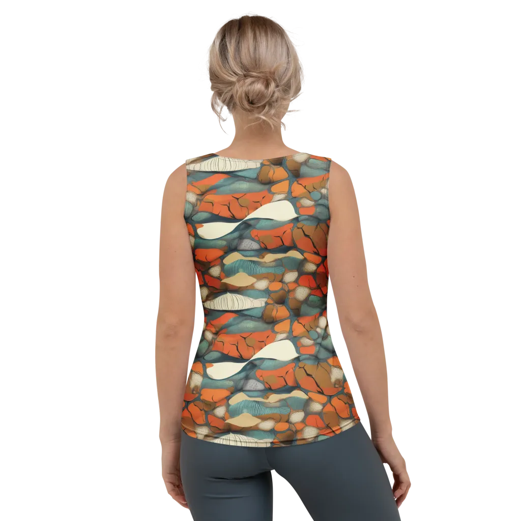 Tidal Cellwork on Women's Tank Top — Back