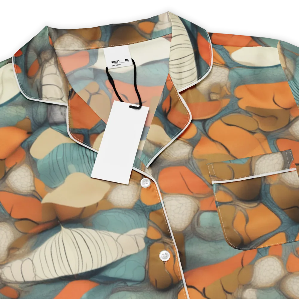 Tidal Cellwork on Women's Short Sleeve Pajama Top — Product details