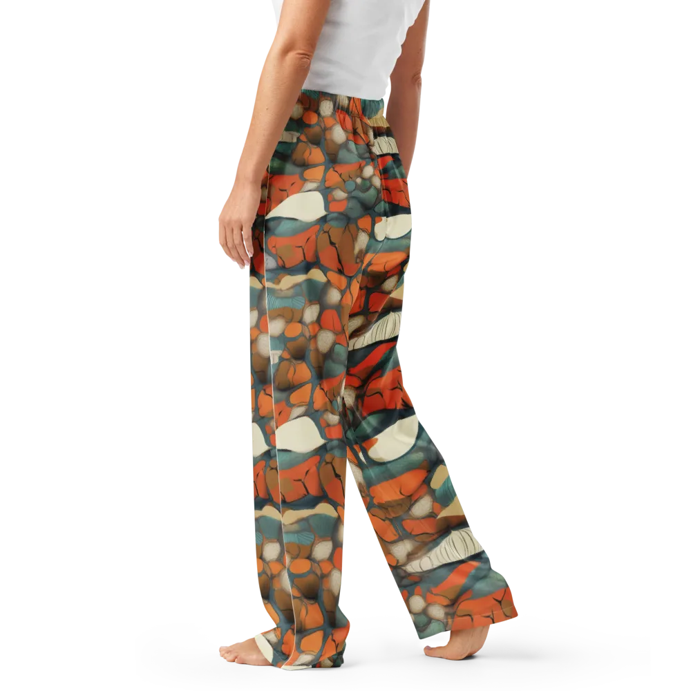 Tidal Cellwork on Women's Pajama Pants — Left