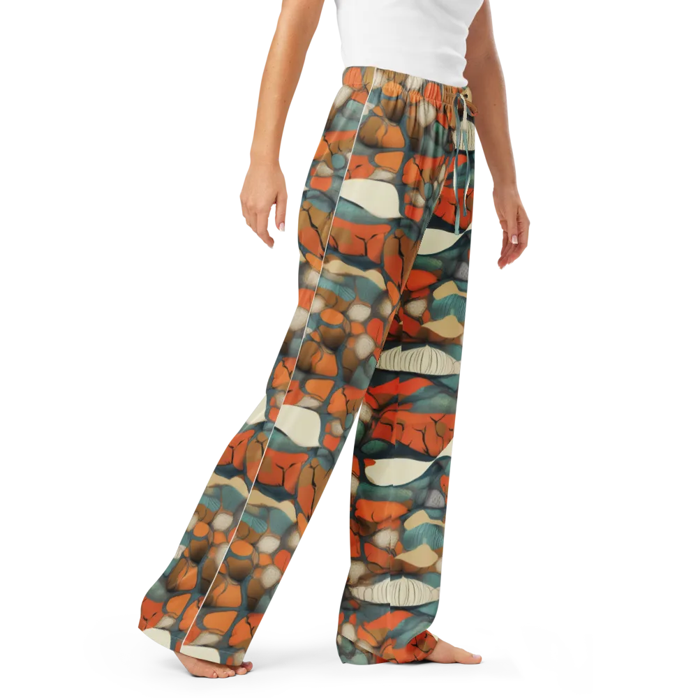Tidal Cellwork on Women's Pajama Pants — Right Front