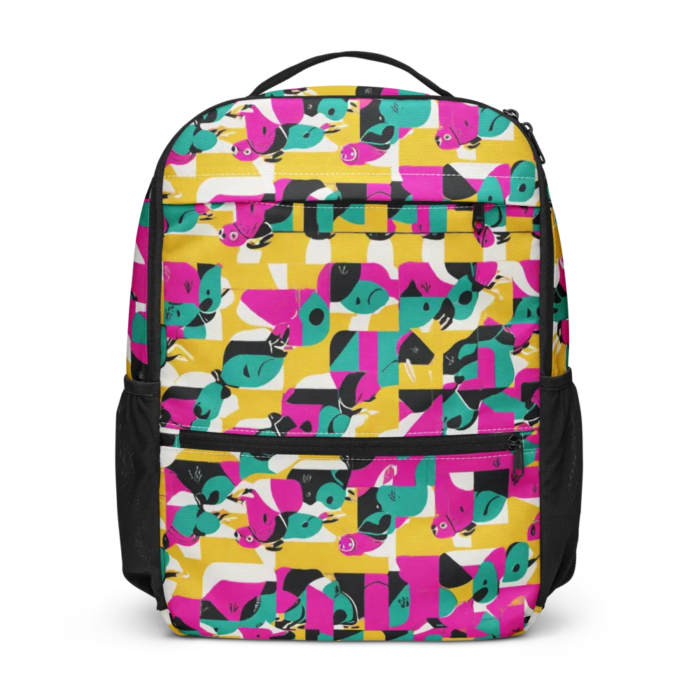Parrot Parade on Utility Backpack — Front