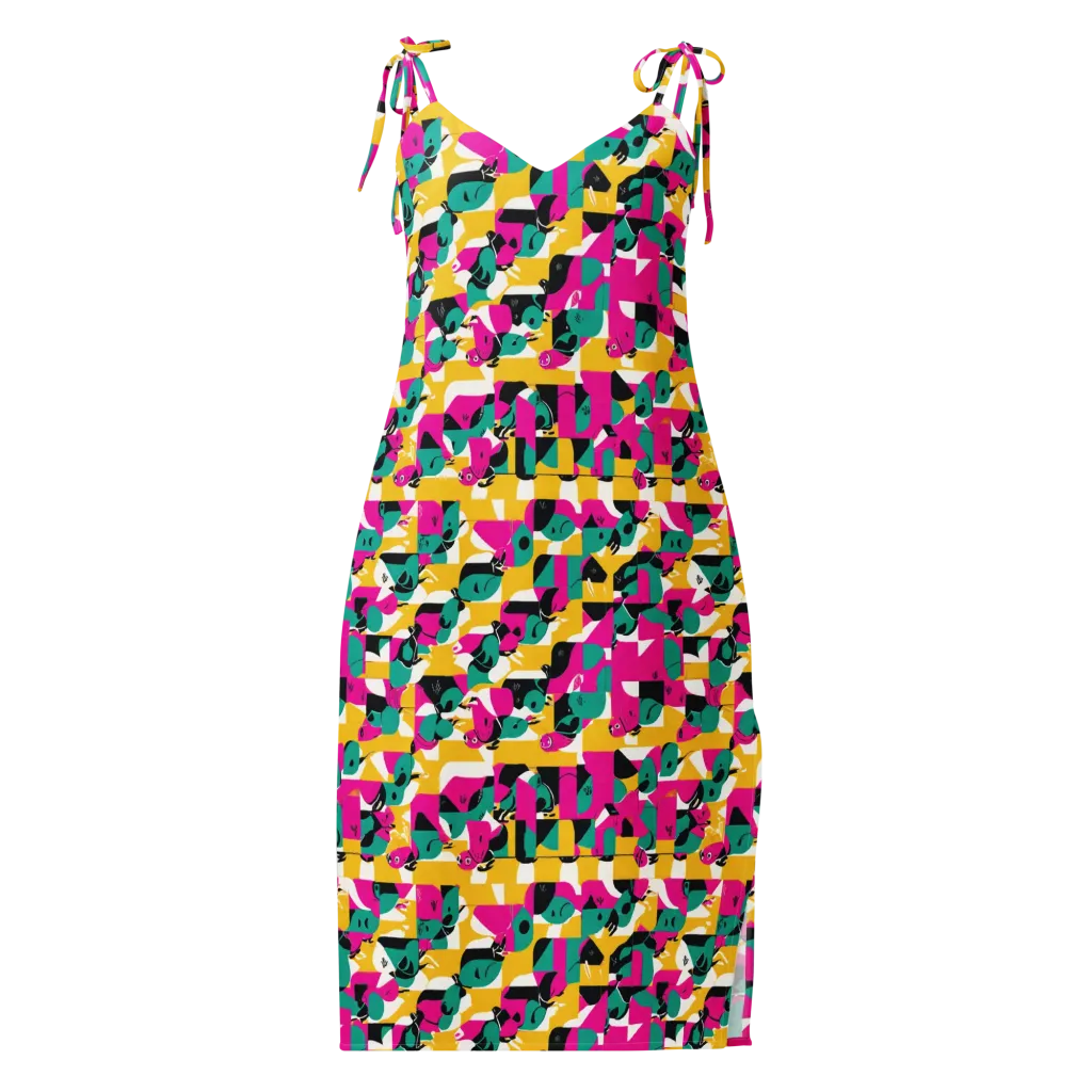 Parrot Parade on Slip Dress — Front
