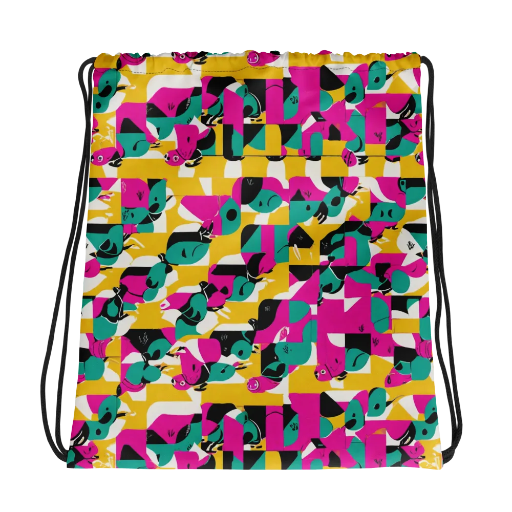 Parrot Parade on Drawstring Bag — Photo