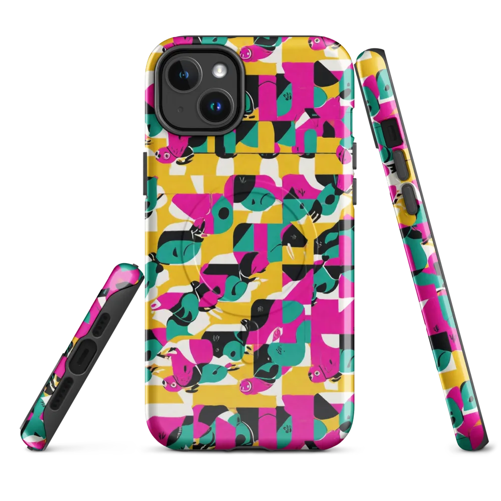 Parrot Parade on MagSafe Tough Case for iPhone® — Front