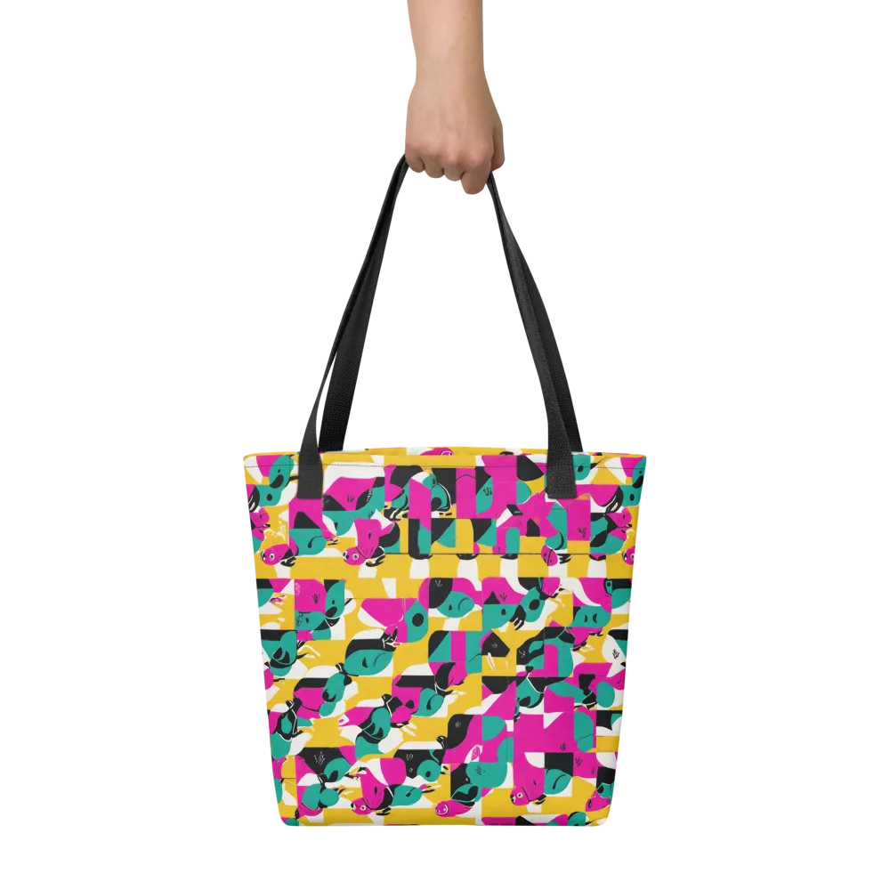 Parrot Parade on Tote Bag — Front