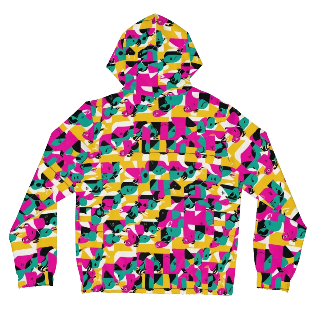 Parrot Parade on Women's Full-Zip Hoodie — Back