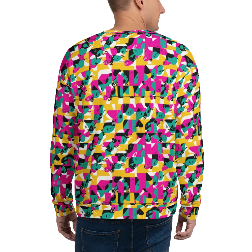 Parrot Parade on Sweatshirt — Back
