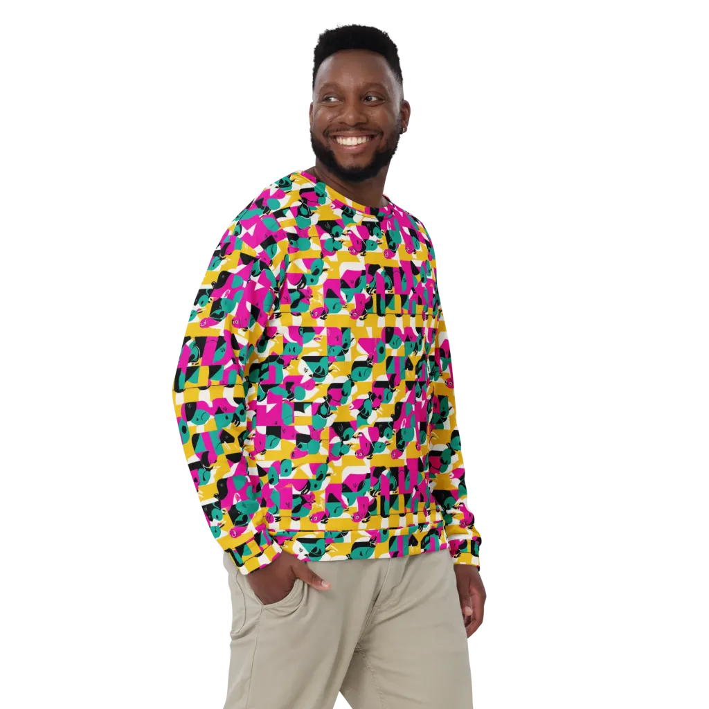 Parrot Parade on Sweatshirt — Front
