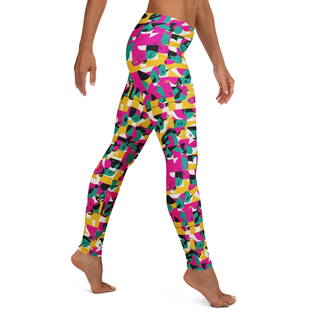 Parrot Parade on Leggings — Right