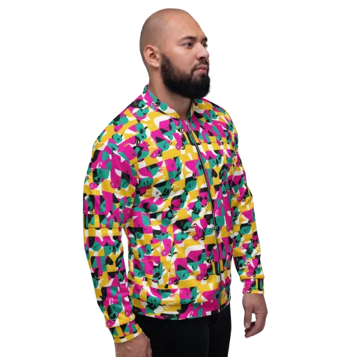 Parrot Parade on a Bomber Jacket