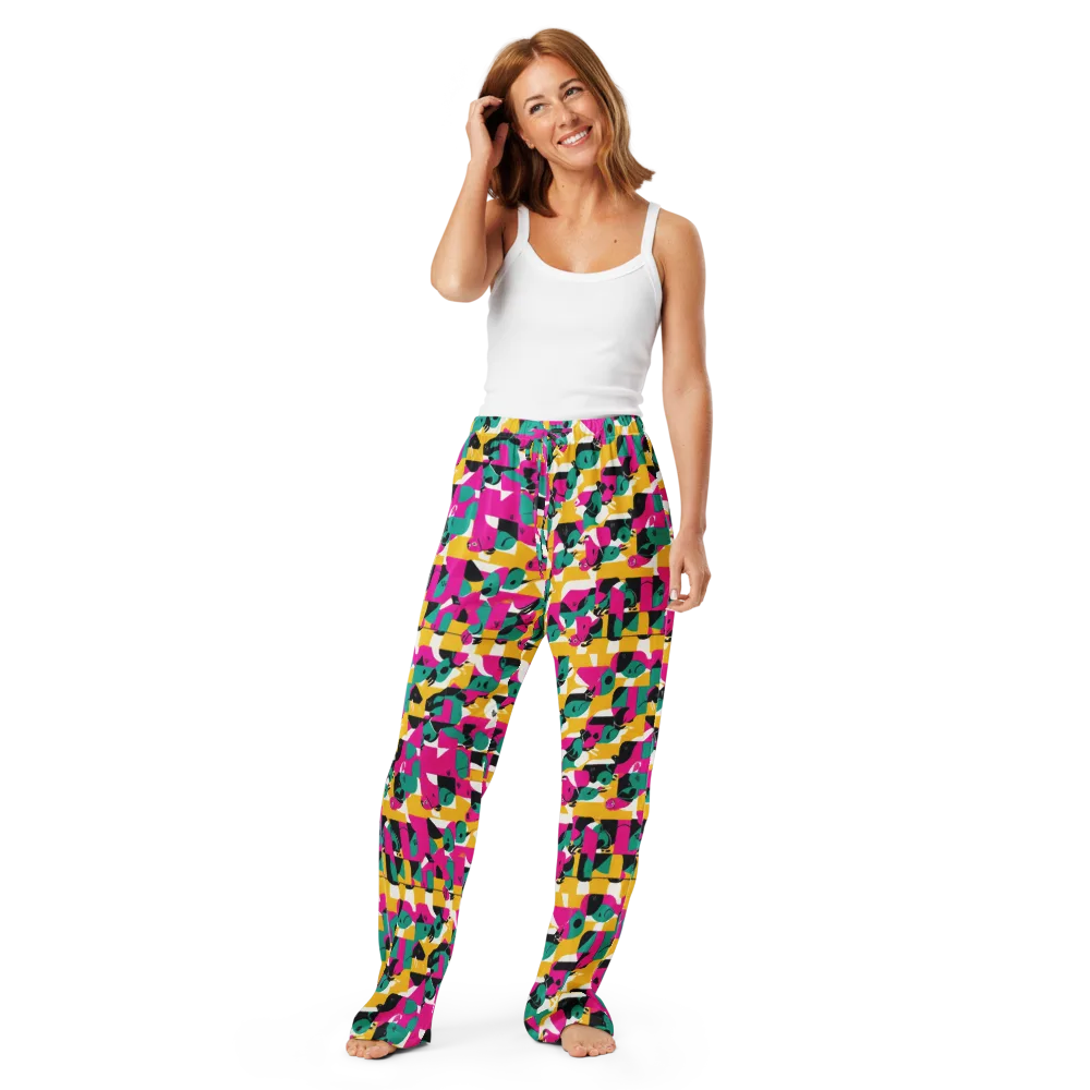 Parrot Parade on Women's Pajama Pants — Front