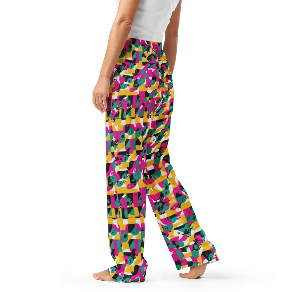 Parrot Parade on Women's Pajama Pants — Left