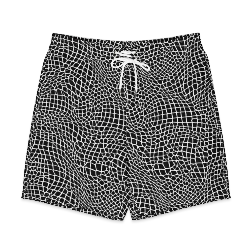 Obsidian Web on Men's Board Shorts — Front