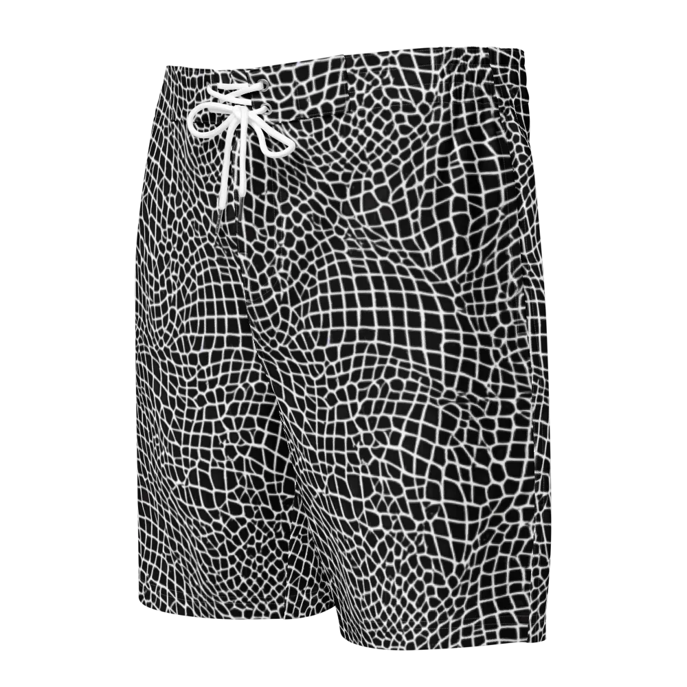 Obsidian Web on Men's Board Shorts — Front