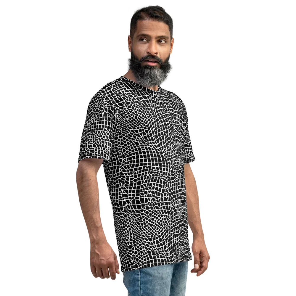 Obsidian Web on Men's Crew Neck T-Shirt — Right